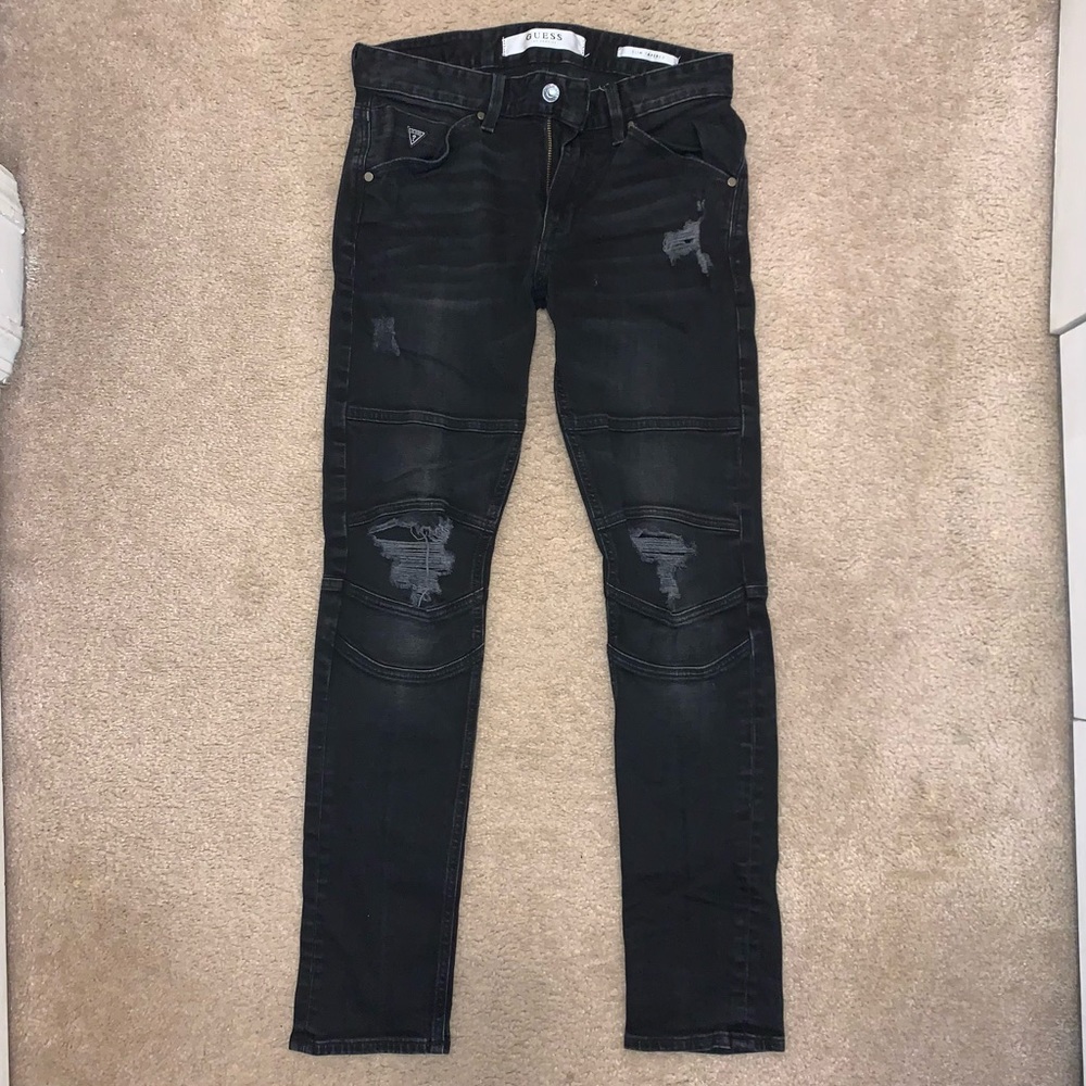 Black Guess Ripped Jeans